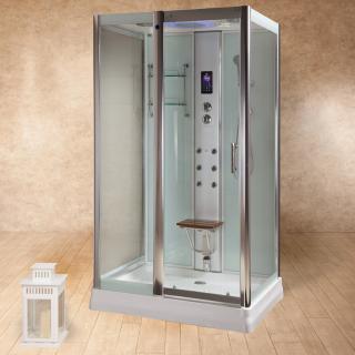 00000119 Box Doccia Idromassaggio Elegant 120x90 Sauna, Bagno Turco