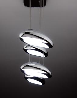 Lampadario a Led Drop Design 5B Luce Chiara per Salotto Moderno cod.  00000292