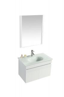 Mobile Arredo Bagno Easy White 80 cm Sospeso Bianco Moderno cod. 00001749