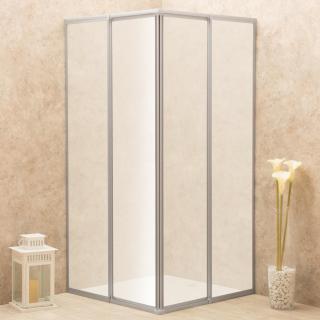Box Doccia Regolabile Reversibile 81x88cm Vetro Satinato 6mm Angolare Box Doccia Regolabile Reversibile 81x88cm Vetro Satinato 6mm Angolare